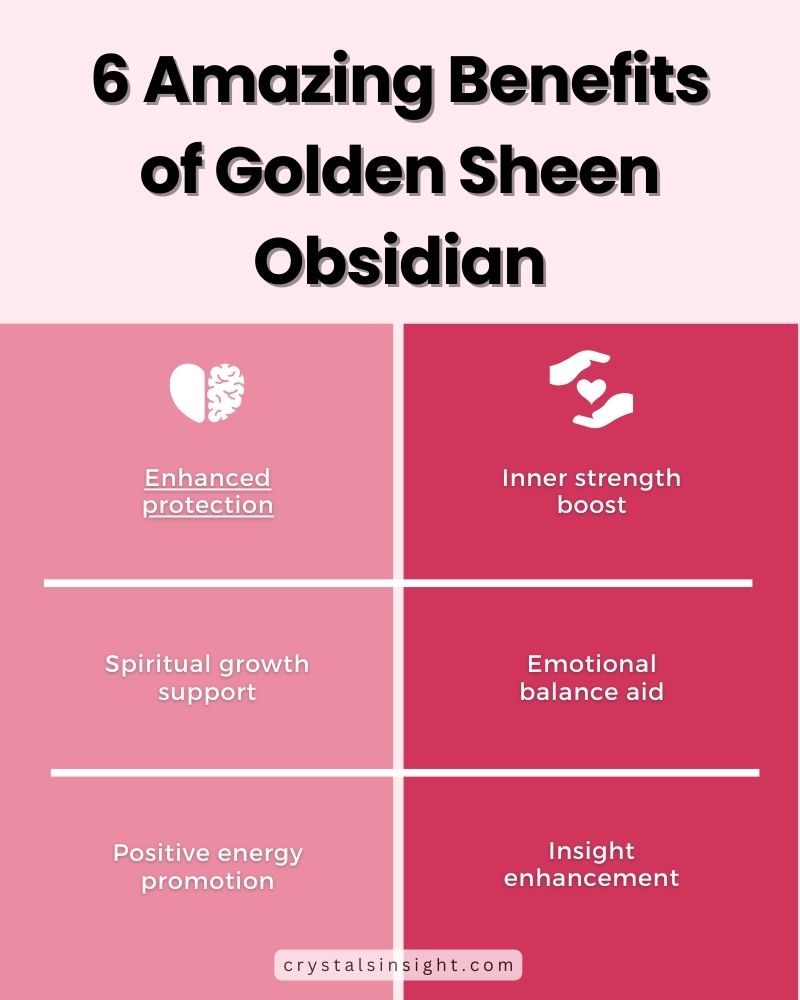 6 Amazing Benefits of Golden Sheen Obsidian