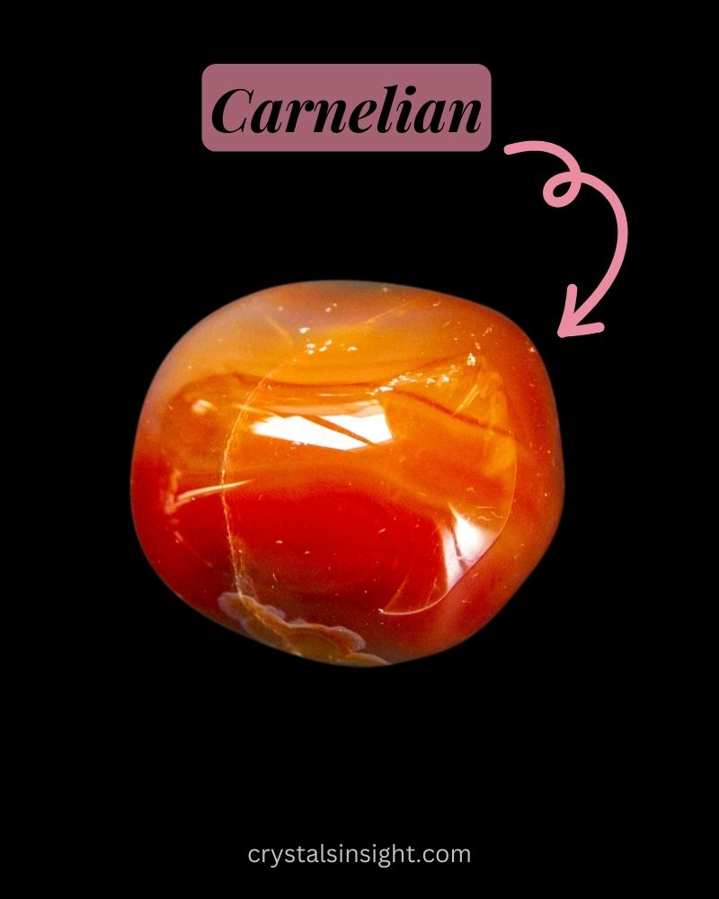 Carnelian and Peach moonstone together