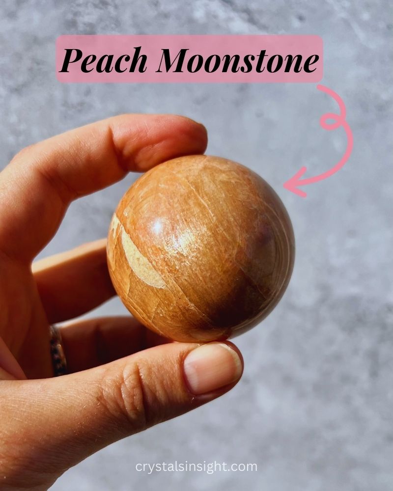 Peach Moonstone Meaning, uses & Healing Properties