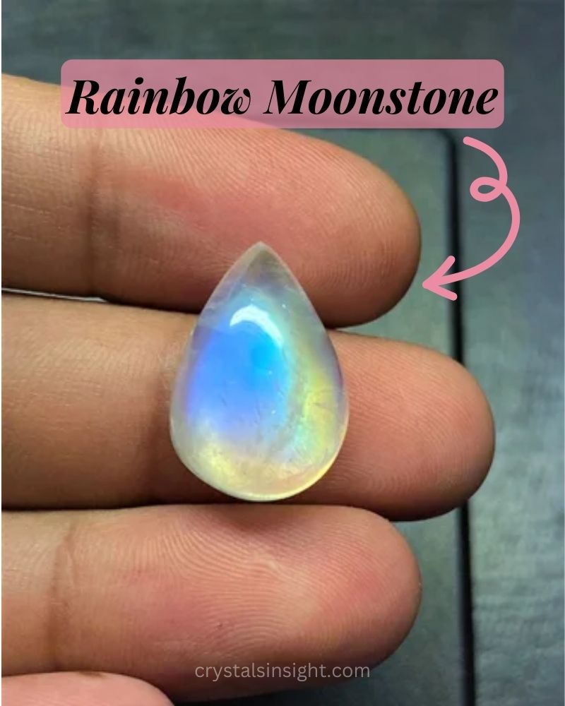 Rainbow Moonstone -Black Moonstone Meaning, Uses & Healing Properties