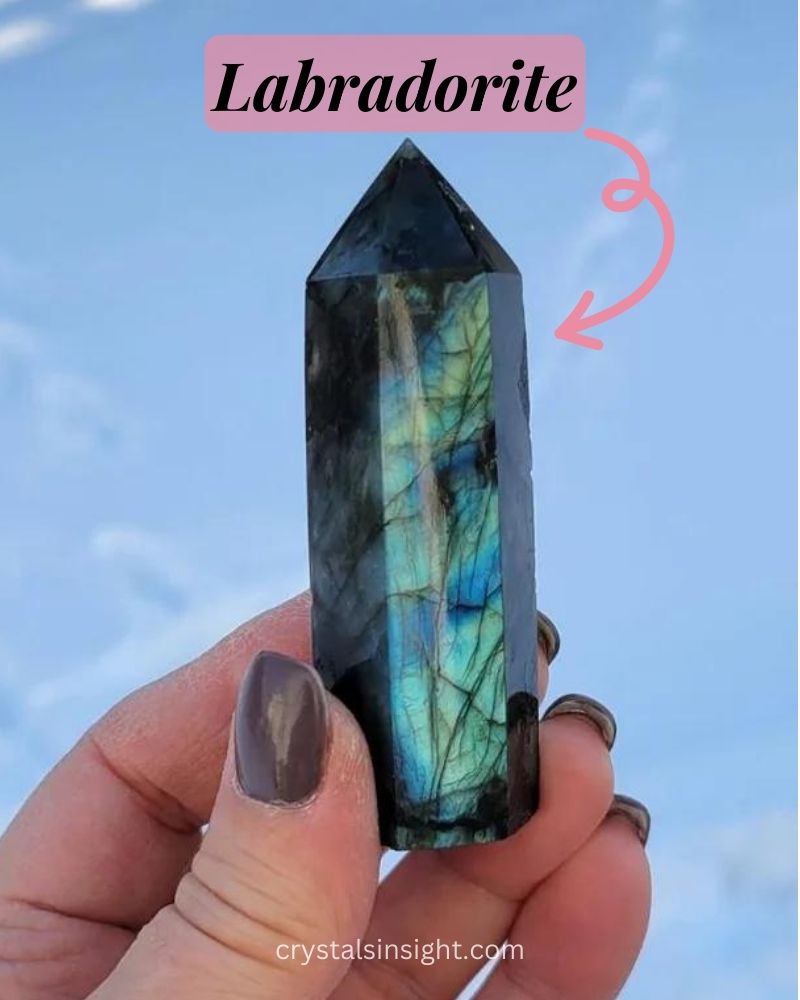 Labradorite a shimmering gemstone with captivating flashes of color