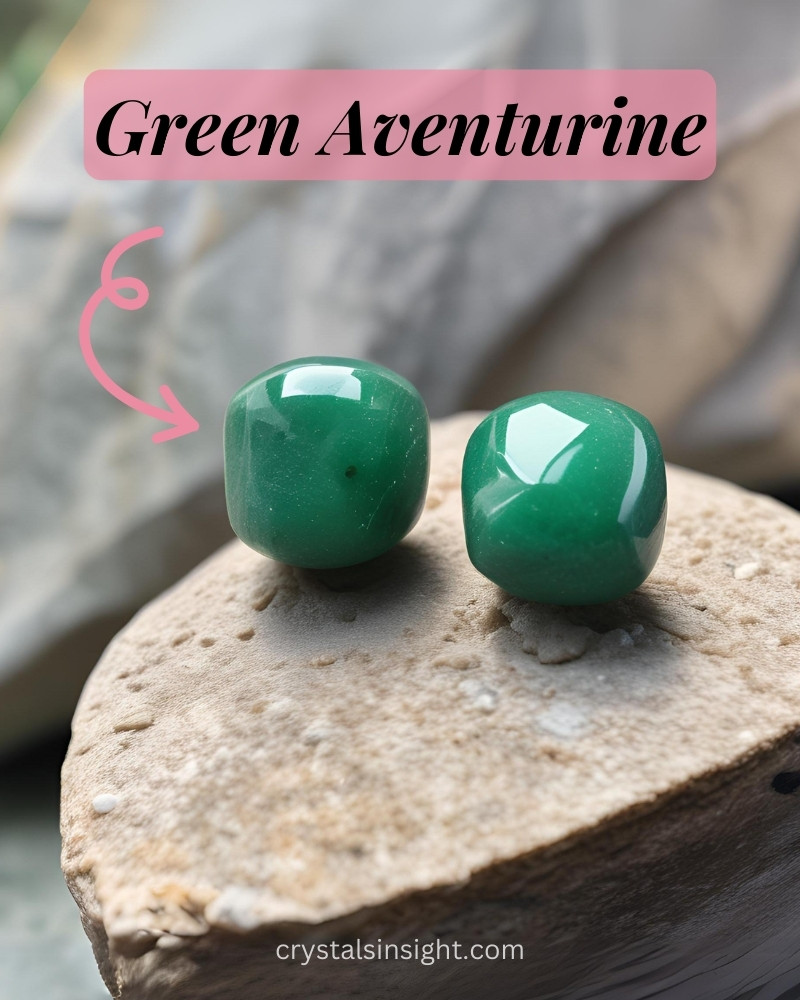 2 beautiful Green Aventurine stones 